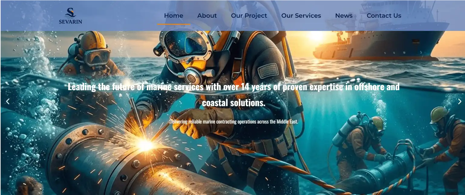Sevarin website preview